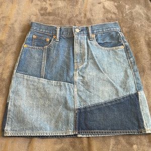 ~Levi patchwork Jean skirt~